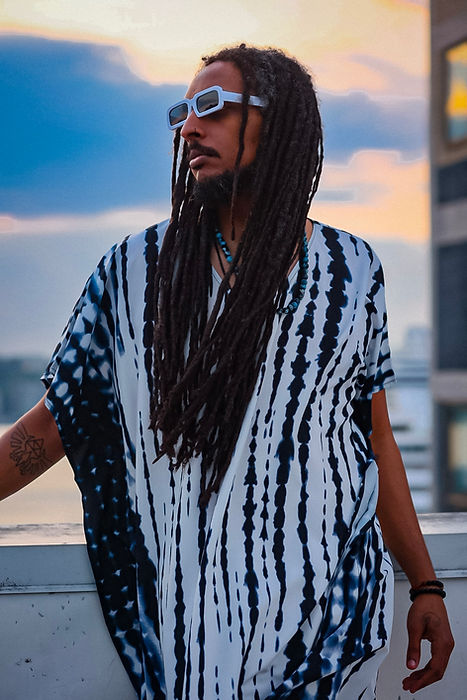 Mieux Swim The Jerii - Free Size Gender Neutral Kaftan with V-Neck & Side Slits for Comfort & Style