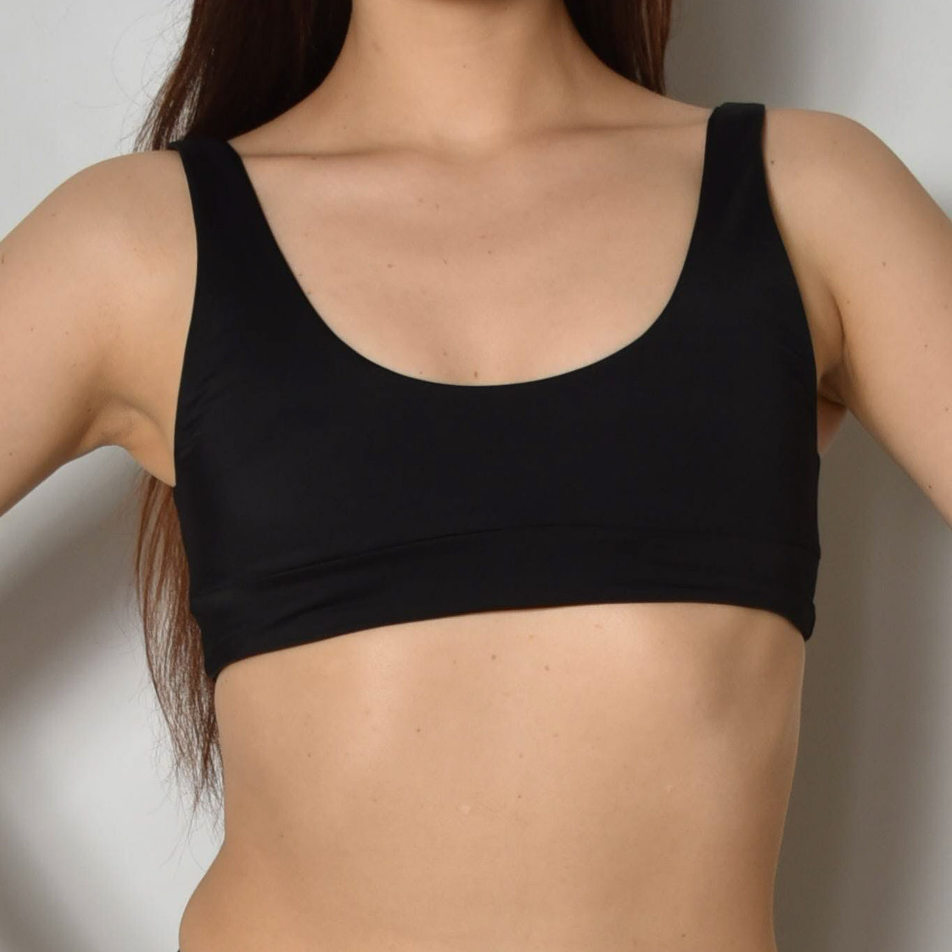 Mieux Swim The Tanya Top - Simply Sporty Top & Wide Underbust Band for Beach Activities
