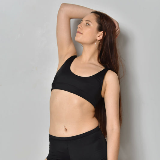 Mieux Swim The Tanya Top - Simply Sporty Top & Wide Underbust Band for Beach Activities