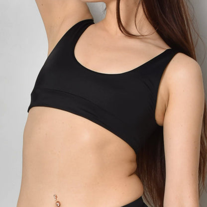 Mieux Swim The Tanya Top - Simply Sporty Top & Wide Underbust Band for Beach Activities